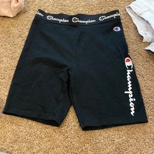 Black Champion Bike Shorts. Medium.